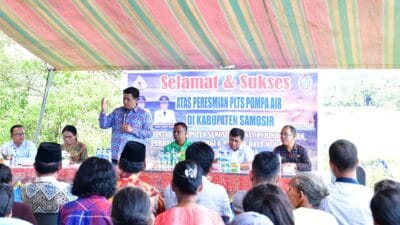 Bupati Samosir Resmikan PLTS Pompa Air Tingkatkan Produktivitas Pertanian
