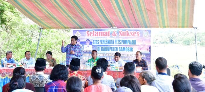 Bupati Samosir Resmikan PLTS Pompa Air Tingkatkan Produktivitas Pertanian