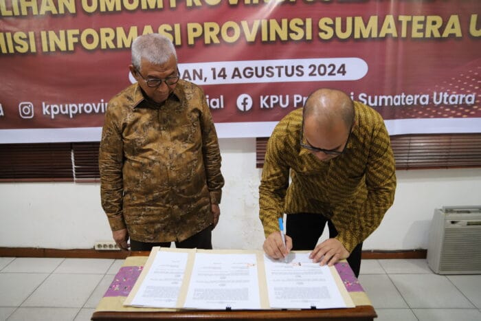 KPU Sumut MoU Keterbukaan Informasi Publik dengan KIP