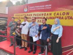 KPU Sumut Gelar Konferensi Pers Buka Penerimaan Paslon Gubsu dan Wagubsu 27-29 Agustus 2024