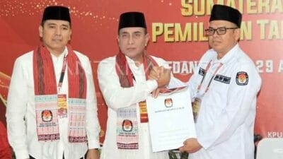 KPU Sumut Terima Berkas Pendaftaran Edy Rahmayadi dan Hasan Basri