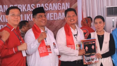 KPU Medan Terima Pendaftaran Paslon Ridha Dharmajaya dan Abdul Rani