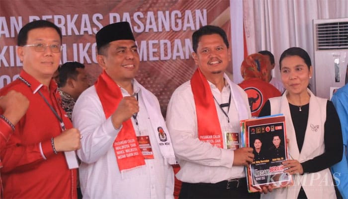 KPU Medan Terima Pendaftaran Paslon Ridha Dharmajaya dan Abdul Rani