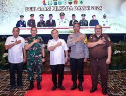 Pj Bupati Dairi Hadiri Deklarasi Pilkada Damai Serentak Sumut