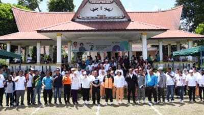 Pj Bupati Dairi Ikuti Senam Sehat Bersama Jajaran