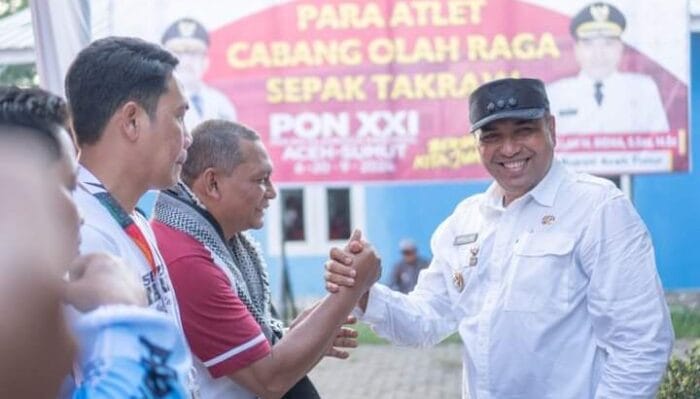 Pemerintah Aceh Timur Sambut Enam Kontingen Atlet Sepak Takraw