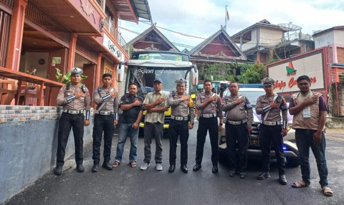 Pengamanan Ketat Grand Opening Ceremony PON XXI Aceh-Sumut 2024 di Wilayah Polres Samosir