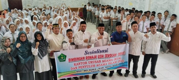 Kantor Penyuluhan Agama Islam Sei Suka Laksanakan Sosialisasi BRUS di SMA Mitra Inalum