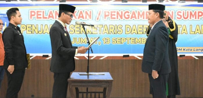 Suriyatno Resmi Jabat Pj Sekda Kota Langsa