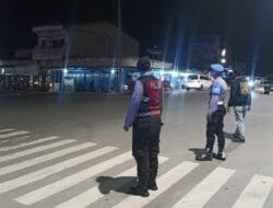 Patroli Malam Hari Polres Samosir Dimasa Tahapan Pilkada, PON XXI dan Ibadah Minggu