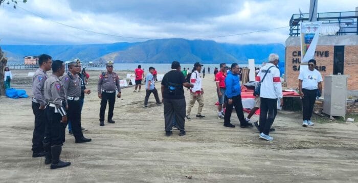 128 Personel Polres Samosir Sukses Amankan dan Kawal PON XXI Aceh-Sumut 2024 Cabor Volli Pantai