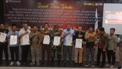 KPU Labusel Gelar Rapat Pleno Terbuka Rekapitulasi Penetapan DPT Tahun 2024