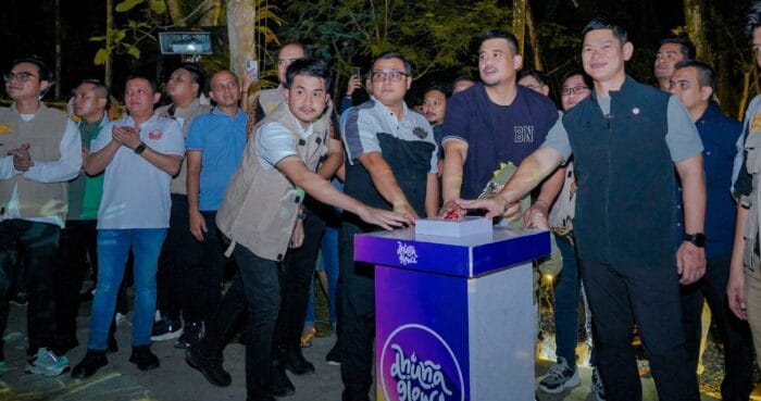 Bobby Nasution Soft Launching Hutan Bercahaya di Medan Zoo