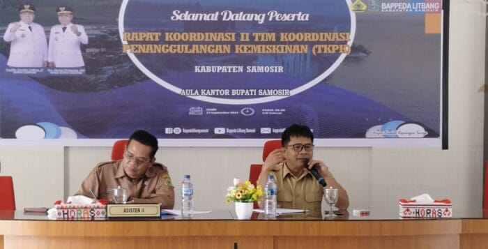 Pemkab Samosir Laksanakan Rakor II Tim Koordinasi Penanggulangan Kemiskinan