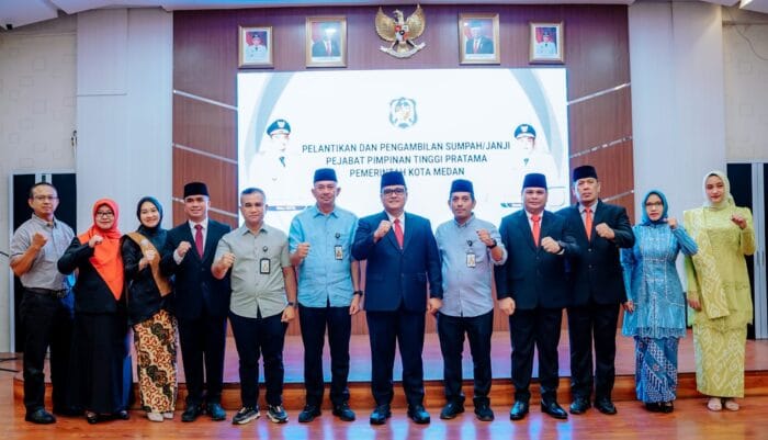 4 Pejabat Tinggi Pratama Pemko Medan Dilantik