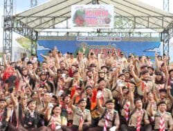 Kwarda Gerakan Pramuka Sumut Kemah Kaldera Toba IV 2024 di Tandarabun