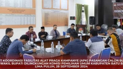 KPU Batu Bara Adakan Rakor Pembahasan Fasilitas APK
