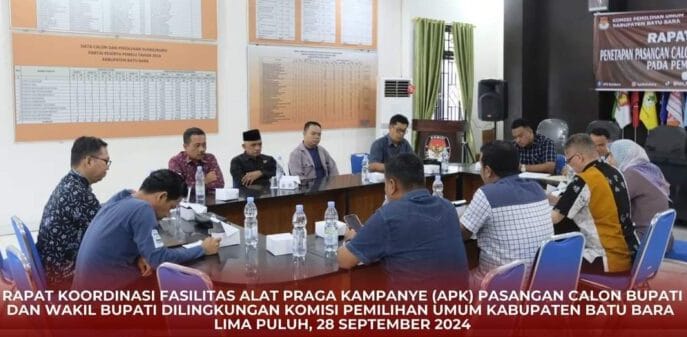 KPU Batu Bara Adakan Rakor Pembahasan Fasilitas APK