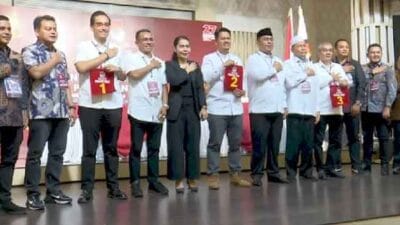KPU Medan Tarik Nomor Urut Tiga Paslon Pilwalkot 2024