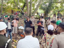 Polres Samosir Bersama Koramil Lakukan Pengamanan Eksekusi Lahan di Desa Sitolu Huta Pangururan