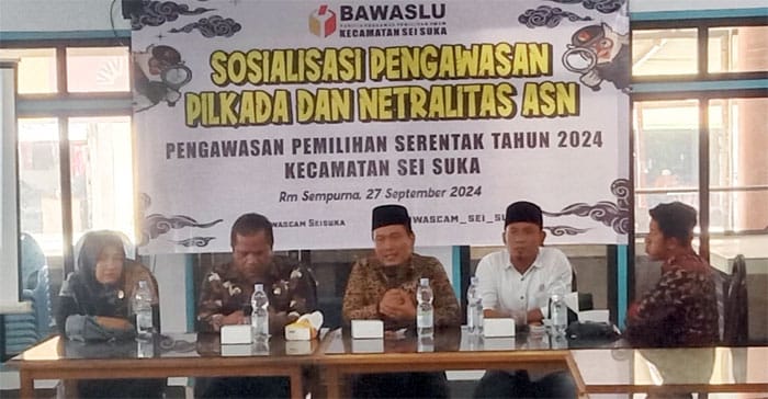 Sosialisasi Pengawasan Pilkada dan Netralitas ASN Pada Pemilihan Serentak Tahun 2024 di Kecamatan Sei Suka