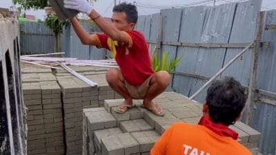 Paving Block Buatan Warga Binaan Rutan Kelas I Medan Laris Manis
