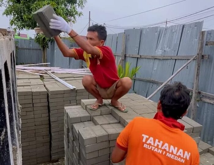 Paving Block Buatan Warga Binaan Rutan Kelas I Medan Laris Manis