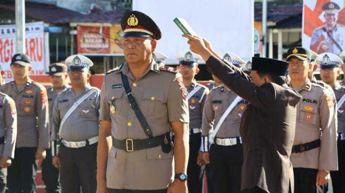 Kapolres Samosir Gelar Pergantian Kapolsek Pangururan