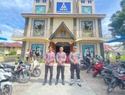 Polres Samosir Tingkatkan Keamanan Jelang dan Saat Pelaksanaan Ibadah Minggu Gereja
