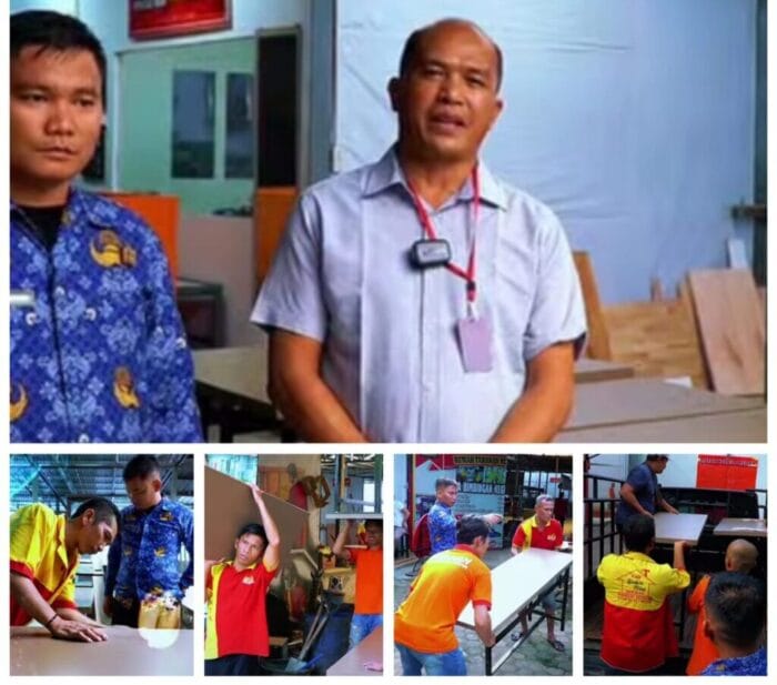 9 Meja Belajar Buatan Warga Binaan Rutan Kelas I Medan Kembali Terjual