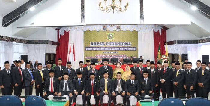 35 Anggota DPRD Kabupaten Dairi Periode 2024-2029 Dilantik