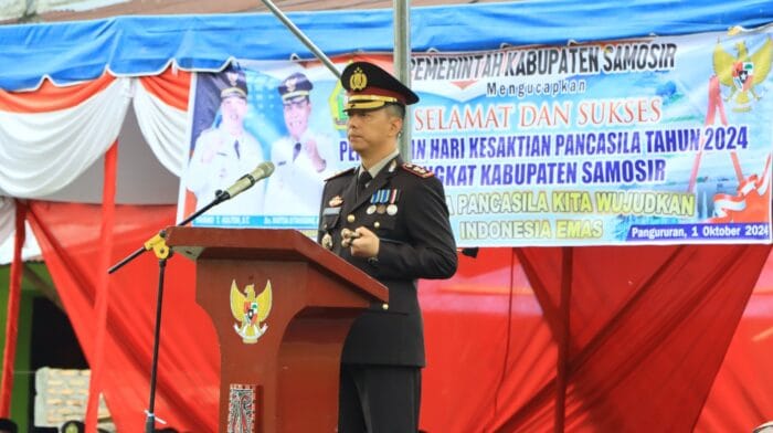 Kapolres Samosir Pimpin Upacara Hari Kesaktian Pancasila 2024