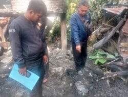 Polsek Palipi Lakukan Penyelidikan Kebakaran Rumah