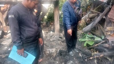 Polsek Palipi Lakukan Penyelidikan Kebakaran Rumah