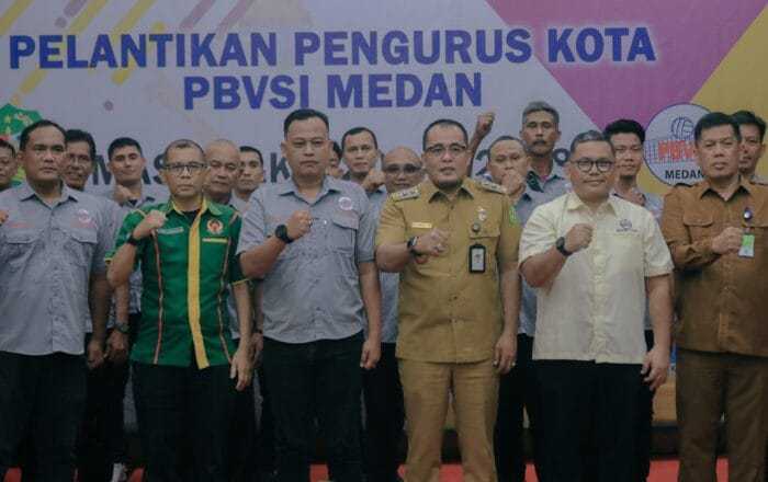 Plt Wali Kota Medan Hadiri Pelantikan Pengurus PBVSI