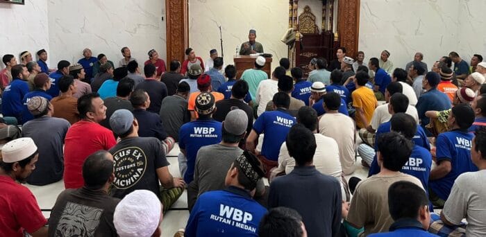 Rutan Kelas I Medan Rutin Adakan Ceramah Agama untuk Warga Binaan
