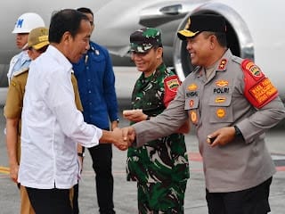 Kapolda Sumut Dampingi Presiden Jokowi di Sumut Resmikan Proyek Strategis Nasional