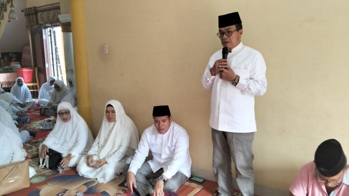 Cawabup Nomor Urut 02 Drs H Naga Parlaungan Lubis Hadir di Pengajian Al Jamiatul Amaliyah Al-Haj Kotapinang