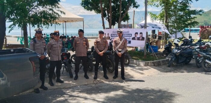 Rangkaian Pengamanan Polres Samosir dalam Pelantikan Presiden dan Wakil Presiden RI