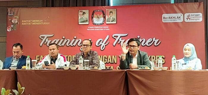 KPU Sumut Gelar Training of Trainer Kepada KPU Kabupaten dan Kota
