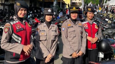 Polda Sumut Amankan Kampanye Senam Sehat Cagub di Medan