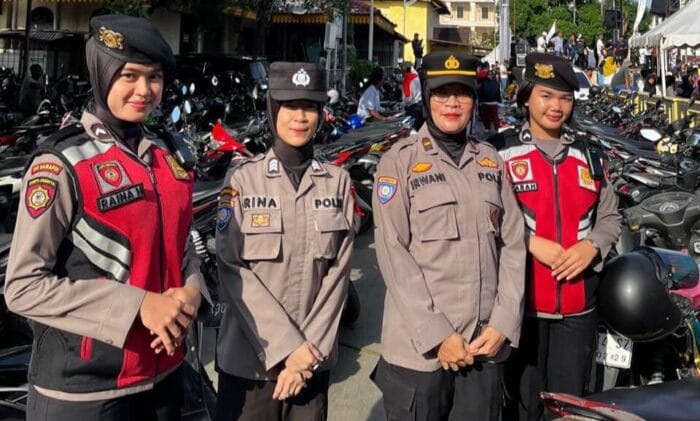 Polda Sumut Amankan Kampanye Senam Sehat Cagub di Medan