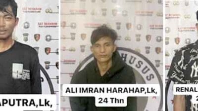Polres Pelabuhan Belawan Tangkap Tiga Pelaku Begal Hendak Beraksi