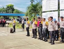 Polresta Deliserdang Laksanakan Pengamanan Kunjungan Presiden RI Resmikan Bendungan Lau Simeme