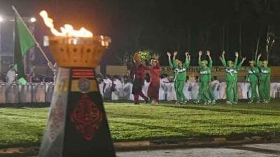 Ribuan Masyarakat Saksikan Momen Bersejarah Pembukaan PON XXI di Sumut