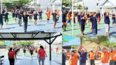 Rutan Kelas I Medan Gelar Senam Lansia untuk Tingkatkan Kesehatan Warga Binaan