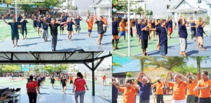 Rutan Kelas I Medan Gelar Senam Lansia untuk Tingkatkan Kesehatan Warga Binaan