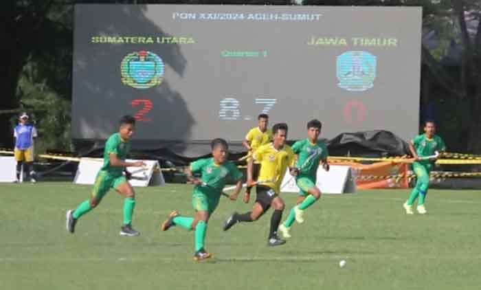 Tim Putra Hoki Lapangan Sumut Libas Jawa Timur 4-2 di Laga Perdana PON XXI