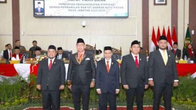 4 Pimpinan DPRD Kota Medan Masa Jabatan 2024-2029 Dilantik