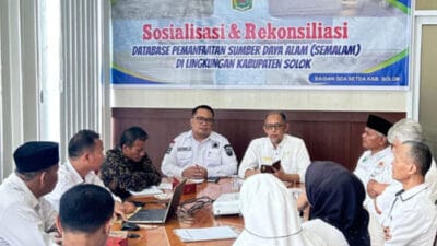 Pemkab Solok Sosialisasi Database Pemanfaatan Sumber Daya Alam